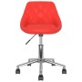 Swivel dining chairs 2 units red synthetic leather by vidaXL, dining chairs - Ref: Foro24-335453, Price: 96,93 €, Discount: %