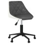 Gray and White Faux Leather Swivel Office Chair by vidaXL, Office chairs - Ref: Foro24-335466, Price: 86,08 €, Discount: %