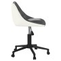 Gray and White Faux Leather Swivel Office Chair by vidaXL, Office chairs - Ref: Foro24-335466, Price: 86,08 €, Discount: %