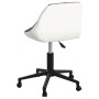 Gray and White Faux Leather Swivel Office Chair by vidaXL, Office chairs - Ref: Foro24-335466, Price: 86,08 €, Discount: %