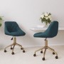 Swivel dining chairs 2 pcs blue velvet by vidaXL, dining chairs - Ref: Foro24-335521, Price: 108,99 €, Discount: %