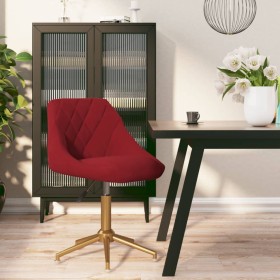 Silla de comedor giratoria de terciopelo vino tinto de vidaXL, Sillas de comedor - Ref: Foro24-335534, Precio: 88,99 €, Descu...