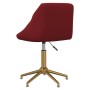 Silla de comedor giratoria de terciopelo vino tinto de vidaXL, Sillas de comedor - Ref: Foro24-335534, Precio: 88,66 €, Descu...