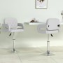 Swivel dining chairs 2 units white synthetic leather by vidaXL, dining chairs - Ref: Foro24-335557, Price: 139,77 €, Discount: %