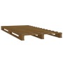 Cama de palets madera maciza de pino marrón miel 90x200 cm de vidaXL, Camas y somieres - Ref: Foro24-821380, Precio: 112,99 €...