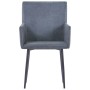 Dining chairs 6 units gray artificial suede leather by vidaXL, dining chairs - Ref: Foro24-3051098, Price: 434,97 €, Discount: %