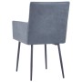 Dining chairs 6 units gray artificial suede leather by vidaXL, dining chairs - Ref: Foro24-3051098, Price: 434,97 €, Discount: %