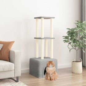 Cat scratching post with light gray sisal posts 133.5 cm by vidaXL, Cat furniture - Ref: Foro24-172083, Price: 40,99 €, Disco...