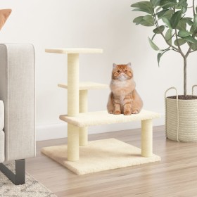 Cat scratching post with cream sisal posts 61 cm by vidaXL, Cat furniture - Ref: Foro24-172085, Price: 35,99 €, Discount: %