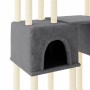 Cat scratching post with dark gray sisal posts 199 cm by vidaXL, Cat furniture - Ref: Foro24-172081, Price: 107,98 €, Discoun...