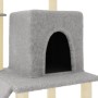 Rascador para gatos con postes de sisal gris claro 96,5 cm de vidaXL, Mobiliario para gatos - Ref: Foro24-172077, Precio: 43,...