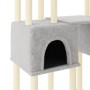 Cat scratching post with light gray sisal posts 199 cm by vidaXL, Cat furniture - Ref: Foro24-172080, Price: 107,98 €, Discou...