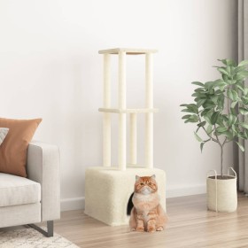 Cat scratching post with cream sisal posts 133.5 cm by vidaXL, Cat furniture - Ref: Foro24-172082, Price: 40,27 €, Discount: %