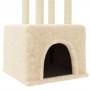 Cat scratching post with cream sisal posts 133.5 cm by vidaXL, Cat furniture - Ref: Foro24-172082, Price: 41,30 €, Discount: %