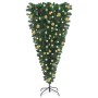 Umgedrehter künstlicher Weihnachtsbaum mit LEDs und Kugeln 210 cm von vidaXL, Weihnachtsbäume - Ref: Foro24-3078017, Preis: 1...