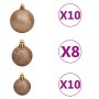 Umgedrehter künstlicher Weihnachtsbaum mit LEDs und Kugeln 210 cm von vidaXL, Weihnachtsbäume - Ref: Foro24-3078058, Preis: 1...