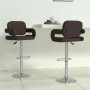 Kitchen stools 2 units brown synthetic leather by vidaXL, Kitchen stools - Ref: Foro24-335580, Price: 169,18 €, Discount: %