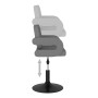 Light gray fabric swivel dining chair by vidaXL, dining chairs - Ref: Foro24-335587, Price: 81,99 €, Discount: %