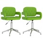 Swivel dining chairs 2 units green synthetic leather by vidaXL, dining chairs - Ref: Foro24-335666, Price: 168,99 €, Discount: %