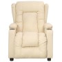 Sillón elevable tela crema de vidaXL, Sillones - Ref: Foro24-3093432, Precio: 291,99 €, Descuento: %