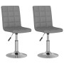 Swivel dining chairs 2 units light gray fabric by vidaXL, dining chairs - Ref: Foro24-335697, Price: 111,97 €, Discount: %