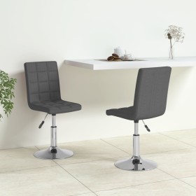 Swivel dining chairs 2 units dark gray fabric by vidaXL, dining chairs - Ref: Foro24-335698, Price: 110,99 €, Discount: %