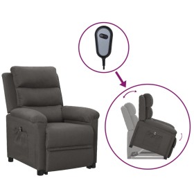 Sillón elevable tela gris oscuro de vidaXL, Sillones - Ref: Foro24-3098258, Precio: 378,99 €, Descuento: %