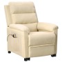 Liftable cream fabric massage chair by vidaXL, Electric massage chairs - Ref: Foro24-3098278, Price: 375,71 €, Discount: %