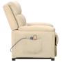 Liftable cream fabric massage chair by vidaXL, Electric massage chairs - Ref: Foro24-3098278, Price: 375,71 €, Discount: %