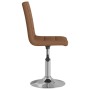 Swivel dining chairs 2 units brown fabric by vidaXL, dining chairs - Ref: Foro24-335700, Price: 122,99 €, Discount: %