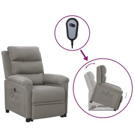 Sillón elevable tela gris claro de vidaXL, Sillones - Ref: Foro24-3098257, Precio: 391,99 €, Descuento: %