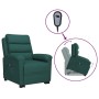 Sillón elevable tela verde oscuro de vidaXL, Sillones - Ref: Foro24-3098263, Precio: 360,42 €, Descuento: %