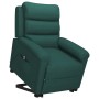 Sillón elevable tela verde oscuro de vidaXL, Sillones - Ref: Foro24-3098263, Precio: 360,42 €, Descuento: %