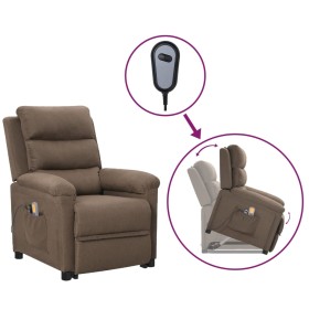 Liftable massage chair taupe gray fabric by vidaXL, Electric massage chairs - Ref: Foro24-3098277, Price: 408,99 €, Discount: %