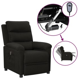 Sillón reclinable eléctrico de tela negro de vidaXL, Sillones - Ref: Foro24-3098965, Precio: 238,99 €, Descuento: %