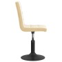 Cream Velvet Swivel Dining Chair by vidaXL, dining chairs - Ref: Foro24-335729, Price: 78,98 €, Discount: %