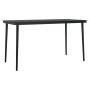 Juego de comedor para jardín 5 piezas negro de vidaXL, Conjuntos de jardín - Ref: Foro24-3099097, Precio: 369,03 €, Descuento: %