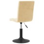 Cream Velvet Swivel Dining Chair by vidaXL, dining chairs - Ref: Foro24-335729, Price: 78,98 €, Discount: %