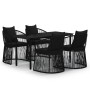 5-piece garden dining set with black cushions by vidaXL, Garden sets - Ref: Foro24-3099187, Price: 723,73 €, Discount: %