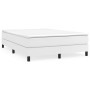 Estructura de cama de cuero sintético blanco 140x190 cm de vidaXL, Camas y somieres - Ref: Foro24-3120695, Precio: 96,70 €, D...