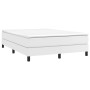 Estructura de cama de cuero sintético blanco 140x190 cm de vidaXL, Camas y somieres - Ref: Foro24-3120695, Precio: 96,70 €, D...