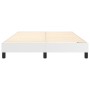 Estructura de cama de cuero sintético blanco 140x190 cm de vidaXL, Camas y somieres - Ref: Foro24-3120695, Precio: 96,70 €, D...