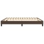 Brown synthetic leather bed frame 160x200 cm by vidaXL, Beds and slatted bases - Ref: Foro24-3120709, Price: 124,34 €, Discou...