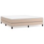 Cappuccino synthetic leather bed frame 160x200 cm by vidaXL, Beds and slatted bases - Ref: Foro24-3120711, Price: 122,75 €, D...