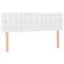 Cama box spring con colchón cuero sintético blanco 140x190 cm de vidaXL, Camas y somieres - Ref: Foro24-3127308, Precio: 466,...