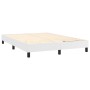 Boxspringbett mit Matratze und LED-weißem Kunstleder 140x190 cm von vidaXL, Betten und Lattenroste - Ref: Foro24-3134220, Pre...