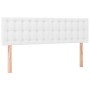 Boxspringbett mit Matratze und LED-weißem Kunstleder 140x190 cm von vidaXL, Betten und Lattenroste - Ref: Foro24-3134220, Pre...