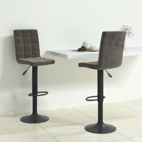 Kitchen stools 2 units dark gray velvet by vidaXL, Kitchen stools - Ref: Foro24-335764, Price: 115,99 €, Discount: %