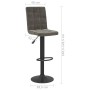 Kitchen stools 2 units dark gray velvet by vidaXL, Kitchen stools - Ref: Foro24-335764, Price: 116,72 €, Discount: %