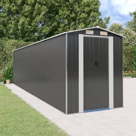 Garden shed anthracite galvanized steel 192x772x223 cm by vidaXL, Sheds - Ref: Foro24-3147456, Price: 1,00 €, Discount: %